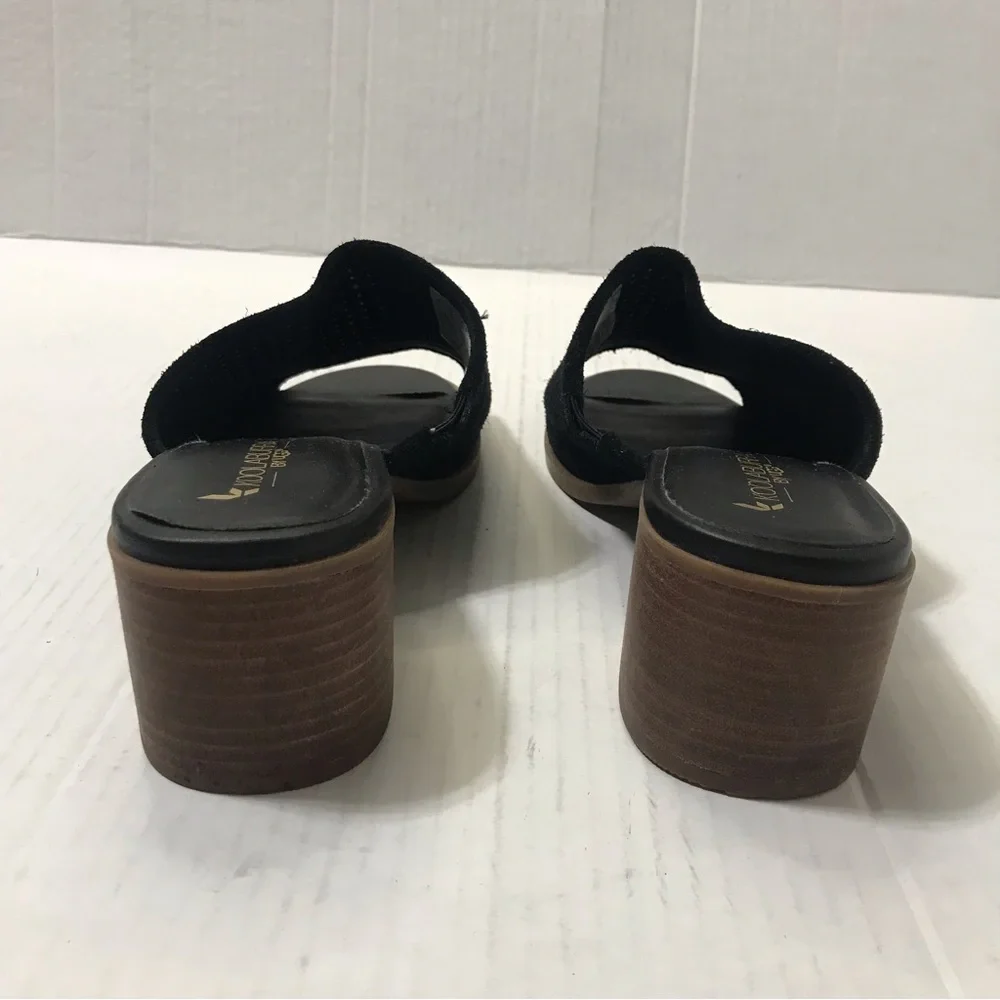 Koolaburra By UGG Raychel Open Toe Suede Mule Black Size 9.5 - Picture 3 of 8